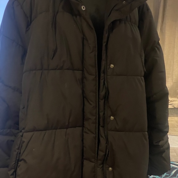 H&M long black oversized puffer 4XL - Picture 2 of 3